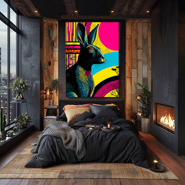 Pink Rabbit Wall Decor