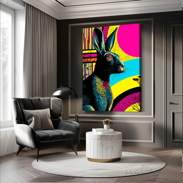 Pink Rabbit Wall Decor