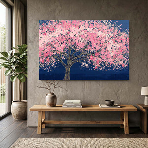 Pink Sakura Cherry Blossom Tree Wall Art