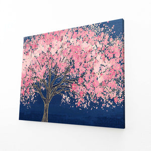Pink Sakura Cherry Blossom Tree Wall Art