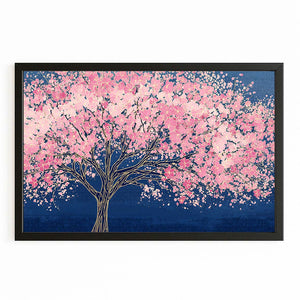 Pink Sakura Cherry Blossom Tree Wall Art