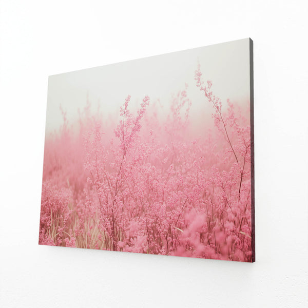 Pink Serenity Field Abstract Art | MusaArtGallery™