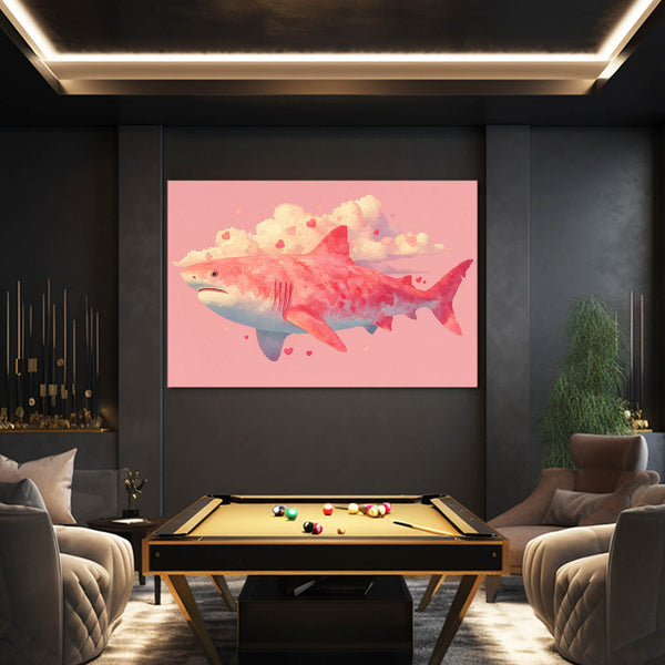 Pink Shark Art