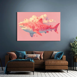 Pink Shark Art
