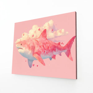Pink Shark Art