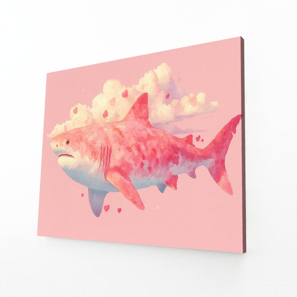 Pink Shark Art