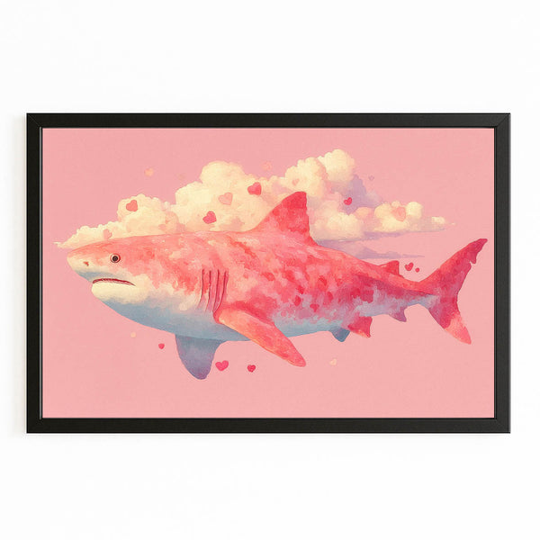 Pink Shark Art