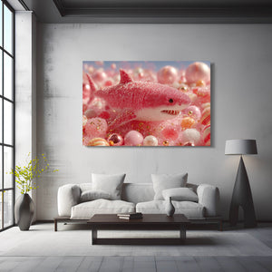Pink Shark Artwork