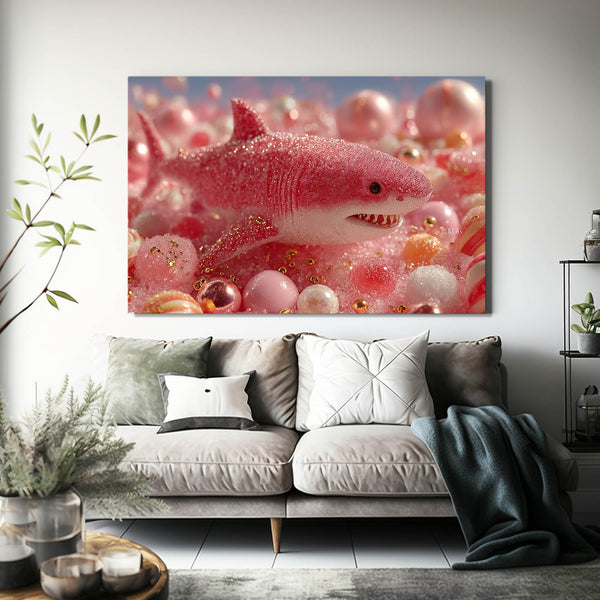 Pink Shark Artwork