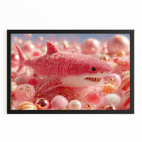 Pink Shark Artwork