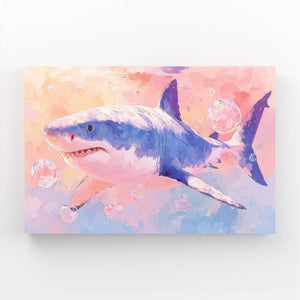 Pink Shark Wall Art