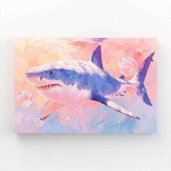 Pink Shark Wall Art