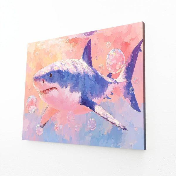 Pink Shark Wall Art