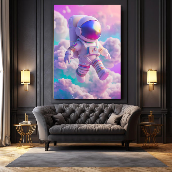 Pink Sky Astronaut Art  | MusaArtGallery™