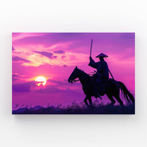 Pink Sky Samurai Art | MusaArtGallery™