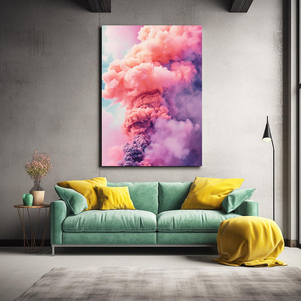 Pink Smoke Trippy Art | MusaArtGallery™