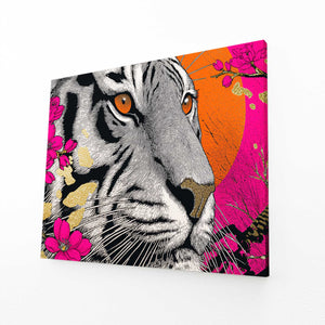 Pink Tiger Cherry Blossom Wall Art