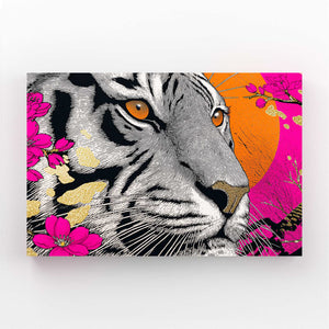 Pink Tiger Cherry Blossom Wall Art