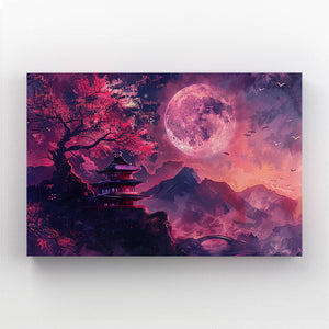 Pink Tree Moon Art | MusaArtGallery™