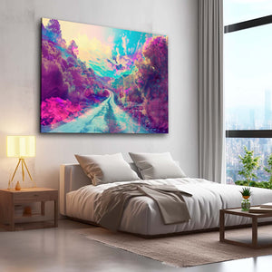 Pink Trees Trippy Art | MusaArtGallery™