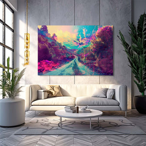 Pink Trees Trippy Art | MusaArtGallery™