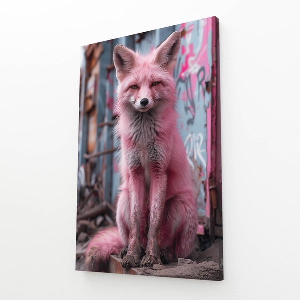 Pink Urban Fox Art | MusaArtGallery™