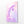 Pink Vertical Dolphin Art