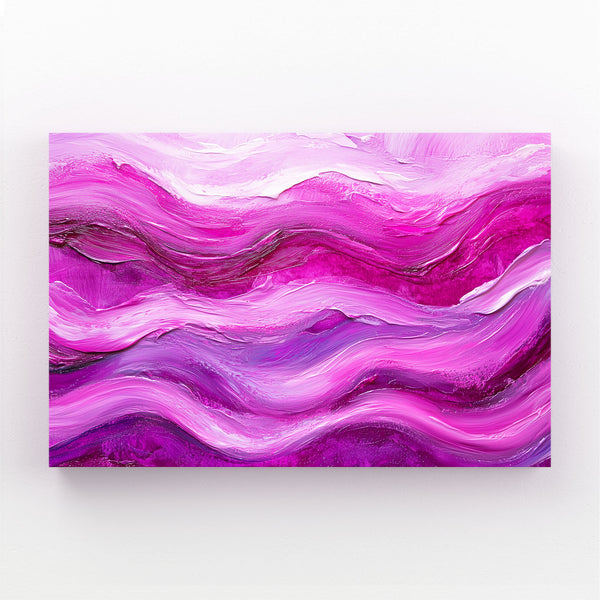 Pink Waves Abstract Art | MusaArtGallery™