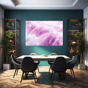 Pink Wavescape Abstract Art | MusaArtGallery™