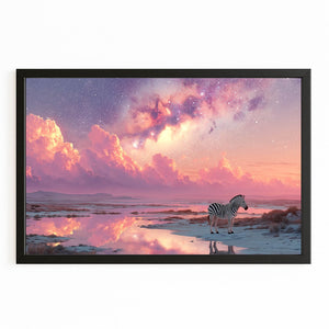 Pink Zebra Wall Art