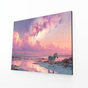 Pink Zebra Wall Art