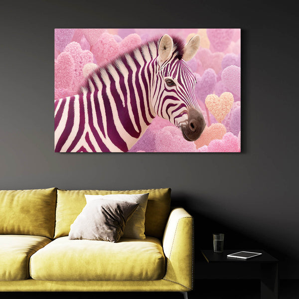 Pink Zebra Wall Decor