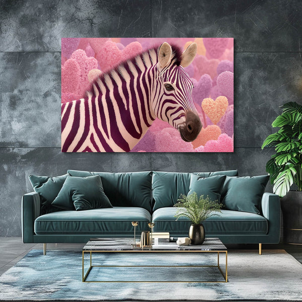 Pink Zebra Wall Decor