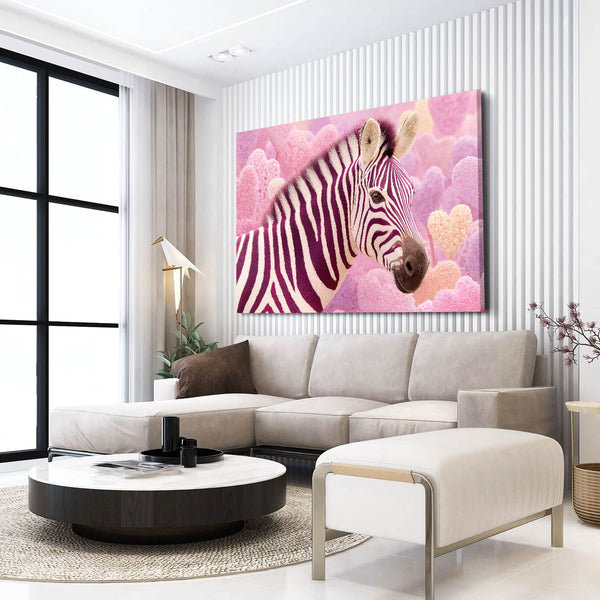 Pink Zebra Wall Decor