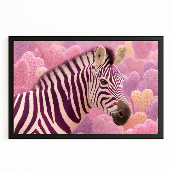 Pink Zebra Wall Decor