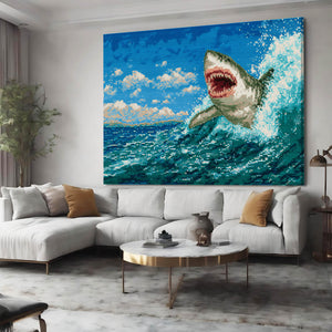 Pixel Shark Artwork