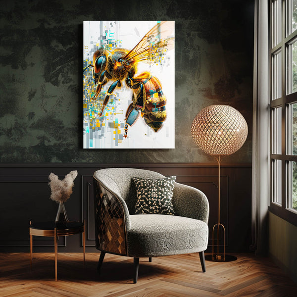 Pixelated Buzz Bee Art | MusaArtGallery™