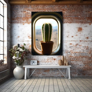 Plane Cactus Art