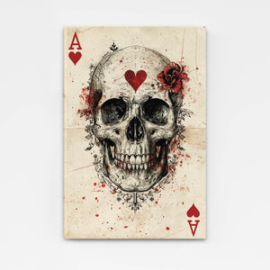 Play Card Skull Wall Art | MusaArtGallery™