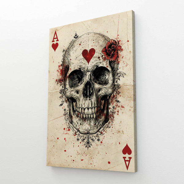 Play Card Skull Wall Art | MusaArtGallery™