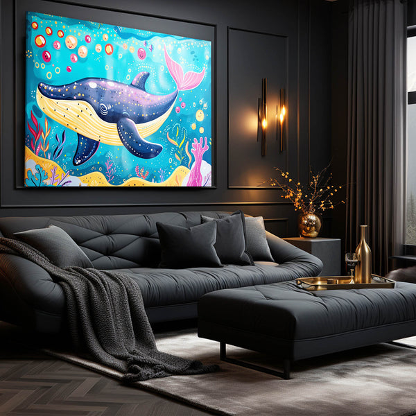 Playful Ocean Whale Art | MusaArtGallery™