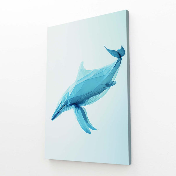 Polygonal Blue Whale Art | MusaArtGallery™