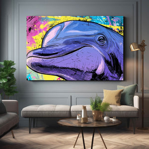 Pop Art Dolphin Artwork