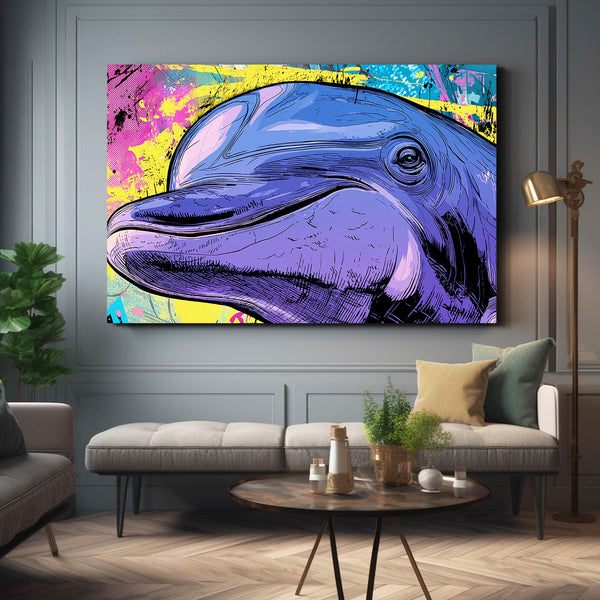 Pop Art Dolphin Artwork