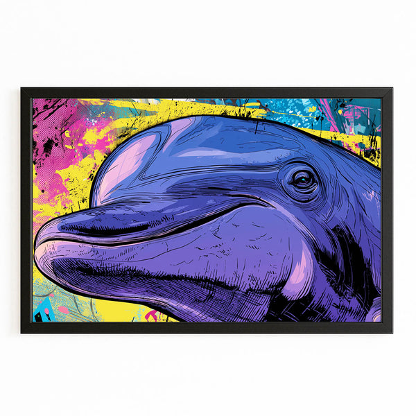Pop Art Dolphin Artwork