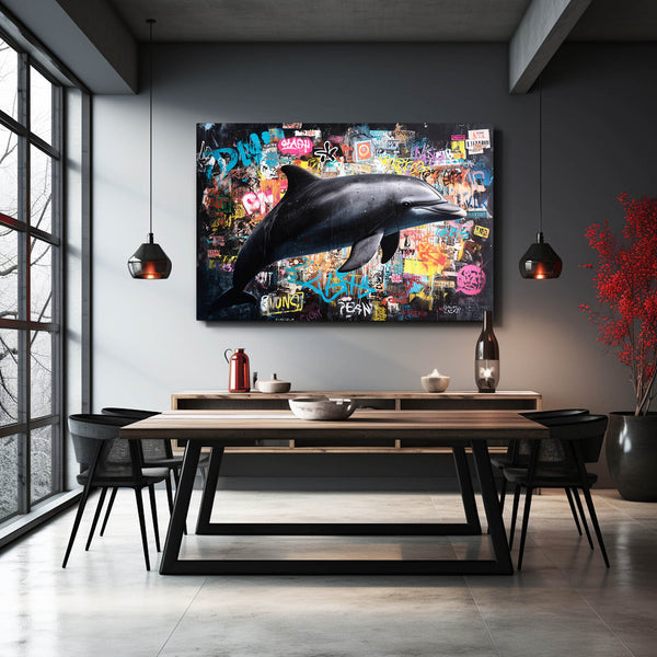 Pop Art Dolphin Wall Art