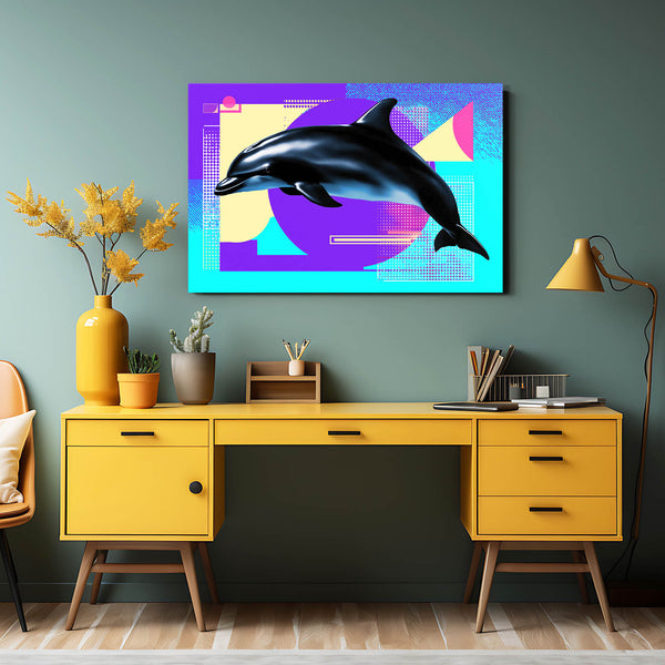 Pop Art Dolphin Wall Decor
