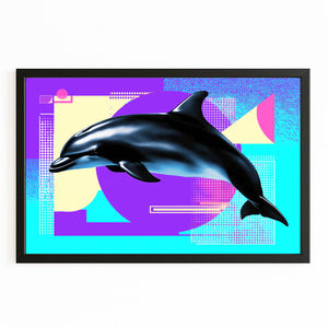 Pop Art Dolphin Wall Decor