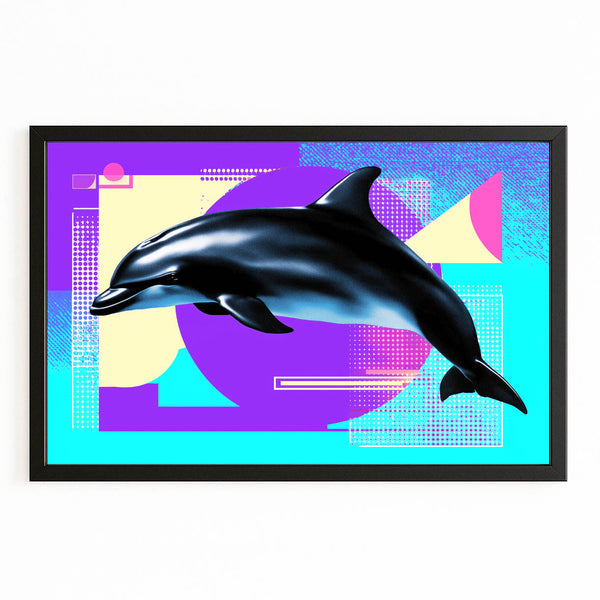 Pop Art Dolphin Wall Decor