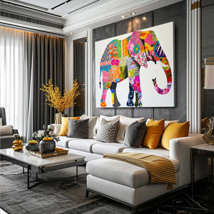 Colorful Art Elephant | MusaArtGallery™